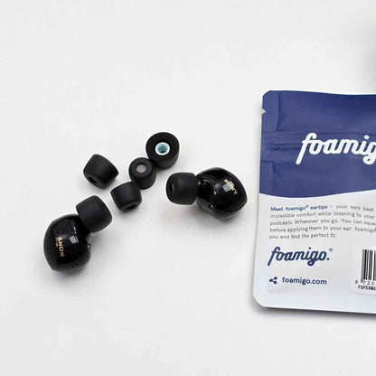 Foam Eartips for Sony WF-1000XM5 - Memory Foam Eartips - foamigo®