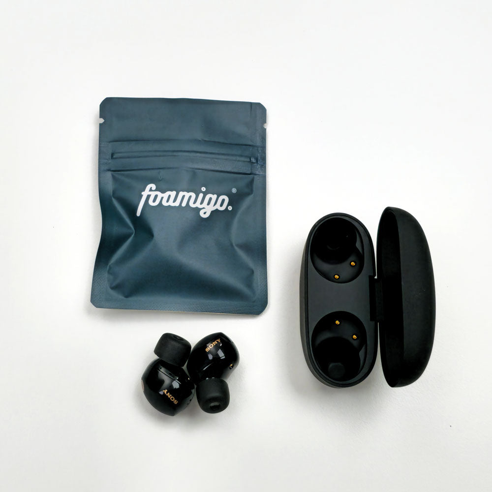 Foam Eartips for Sony WF-1000XM5 - Memory Foam Eartips - foamigo®